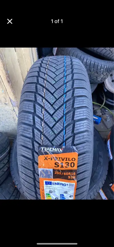 Set of 4 new 205 60 16 winter tires $500 cash and carry $100 installation and balance included