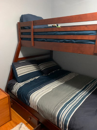 Bunkbed, twin over double, excellent shape