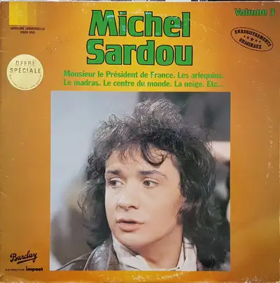 VINYLE - MICHEL SARDOU - 33 TOURS CONDITION DISC. AAA., View more