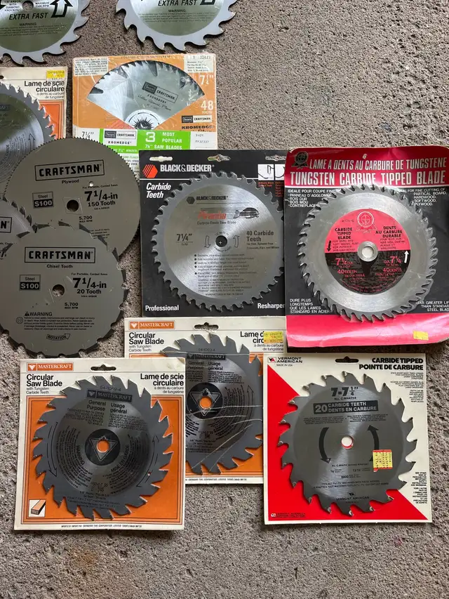 Mastercraft, Black & Decker, Credo 7 1/4 inch Saw Blades in Hand Tools in St. Catharines - Image 4