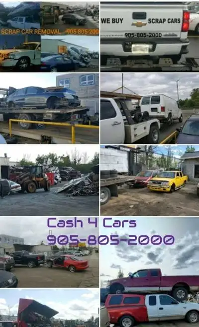 SCRAP CAR REMOVAL MISSISSAUGA CASH FOR JUNK CARS +FREE TOW, View more