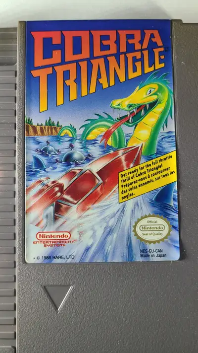 Cobra Triangle for Nintendo. 1985 original., View more