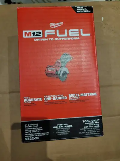 Milwaukee  M12 FUEL  3" Brushless Cordles Cut Off Saw (Tool Only, View more