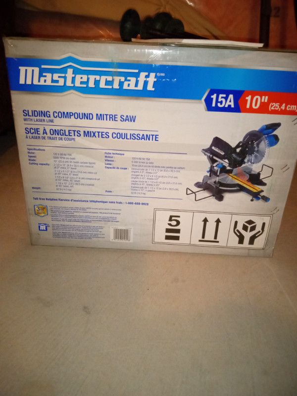 Mastercraft Sliding Compound Mitre Saw (Fort Erie) in Power Tools in St. Catharines - Image 3