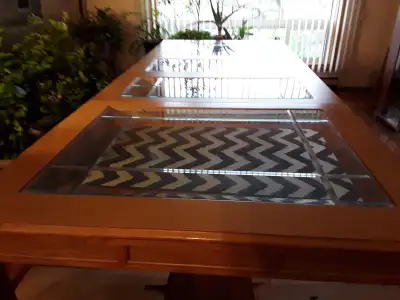 Wood and Glass table, View more