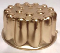 Copper Fluted & Dimpled Jelly Mold