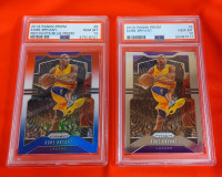 Pair of (2) Kobe Bryant Prizm cards, PSA10 GEM MINT