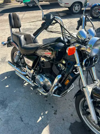 1985 Honda Shadow VT1100 with 43500 kms. Lots of new parts including both tires, battery etc. Rides...