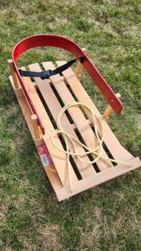 Wooden Baby Sled