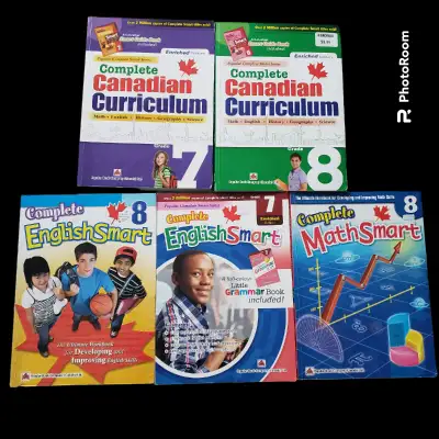 RESELLING ALL WORKBOOKS ARE USED AND HAVE WRITING ON THEM. Canadian curriculum three Grade 8 workboo...