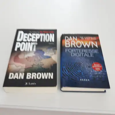 2ROMANS NEUFS DE DAN BROWN$5.00CH: FORTERESSE DIGITALE 509 PAG +, View more