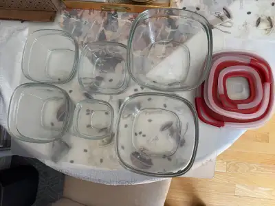 Rubbermaid glass storage bowls, View more