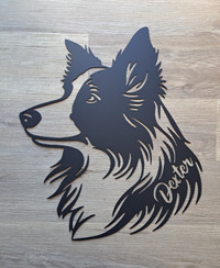 Custom Made Dog Signs Metal Art