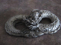 Large broche dragon Chine - Sterling - Antique & repaired AS IS