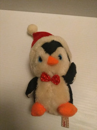 Christmas: Penguin (Poley) plush 6" Vintage 1980s brand- Russ