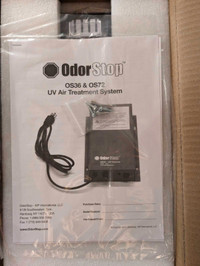 Odor stop in duct UV air treatment 