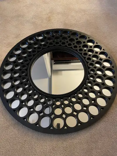 Mirror - decorative, wooden, View more