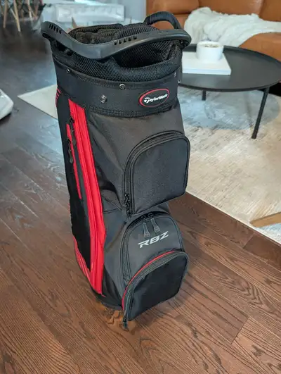 NEW TaylorMade RBZ Speedlite 14-Way Cart Bag - Black/Red, View more