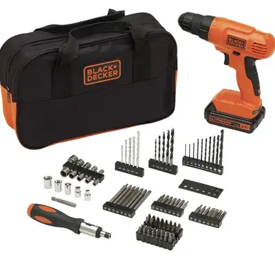 BLACK+DECKER 20V MAX* Cordless Drill Kit, 100 pc, View more