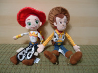 Disney store plush toy story Woody & Jessie dolls  EUC