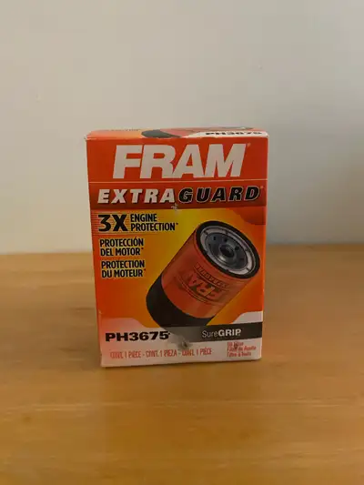 New oil filters. Fram and Motomaster $5 each
