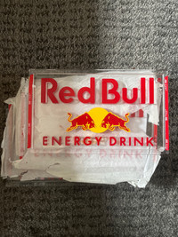 Red Bull 6 inch x 10 inch peel & stick plastic sign