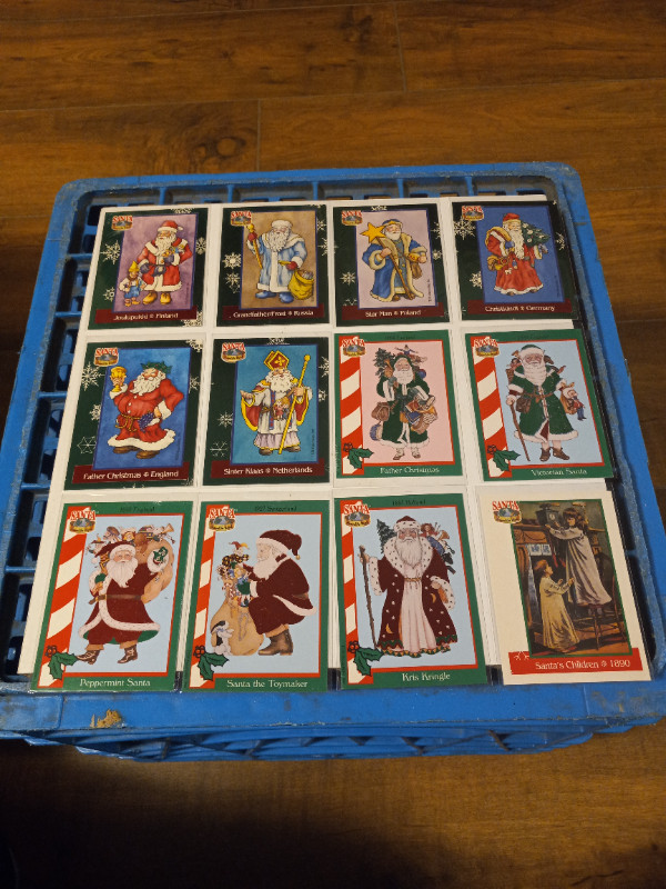 SANTA AROUND THE WORLD 1994-95 RED FOIL INSERTS CARDS LOT OF 12 in Arts & Collectibles in Trenton
