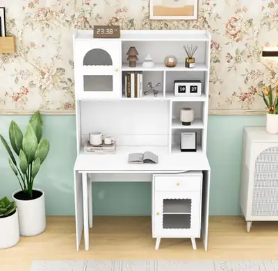 Desk with Hutch, View more