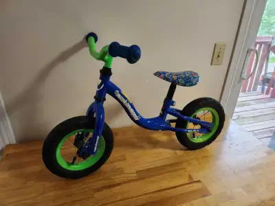 Nakamura Pep 12" kids' balance bike - blue and green, View more