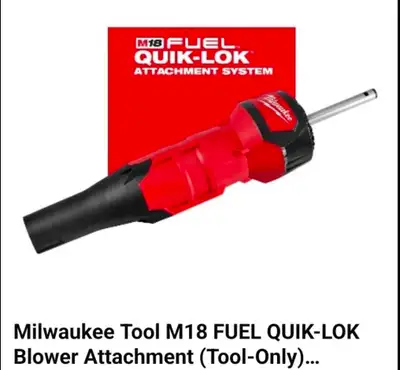 Milwaukee Tool M18 FUEL OUIK-LOK Blower Attachment (Tool-Only), View more