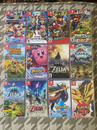 Nintendo switch games and accessories 