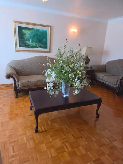 Elegant Traditional Sofa & Loveseat Set – Excellent Condition, View more