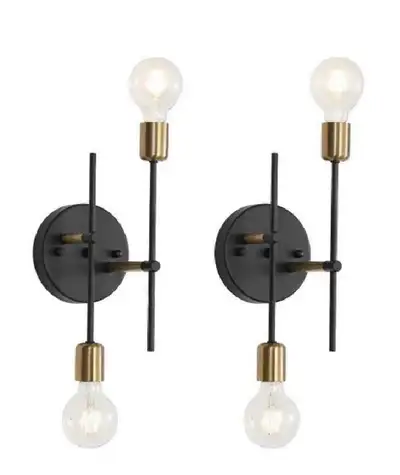 2 light wall sconces, View more