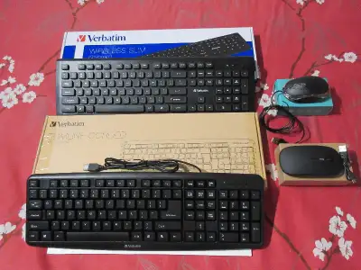 Clavier souris USB avec/sans fil Bluetooth, View more