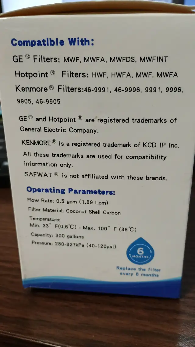 New 5 Pack Refrigerator Filter GE Kenmore Hotpoint in Refrigerators in Kitchener / Waterloo - Image 7