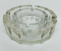 Vintage MCM 12-Sided Federal Glass Ashtray Trinket Dish Set