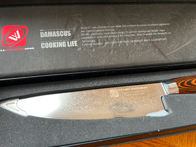 Couteau de chef Damascus VG10 dans Vaisselle et articles de cuisine  à Laval/Rive Nord