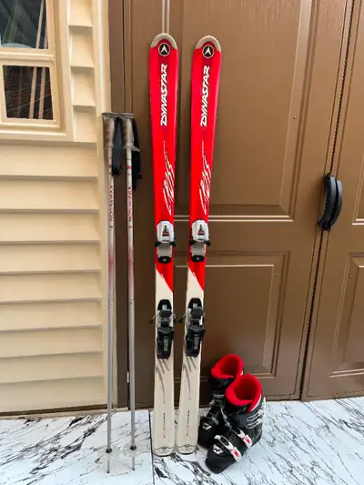 150 Dynostar ski with boots, poles . sold , View more