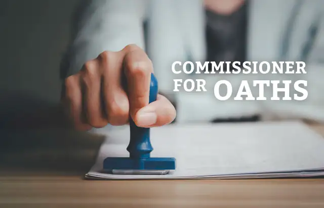 Commissioner For Oaths Services65203778911617120