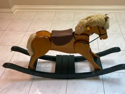 Wooden Rocking horse, View more