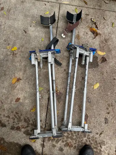 Great stilts. Use for drywall, or painting. Also maybe for a Halloween costume!