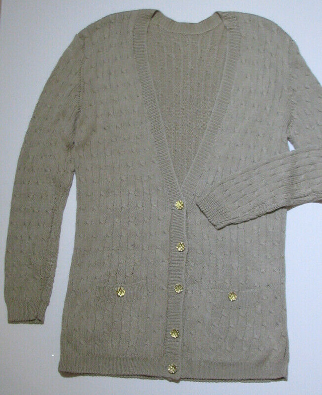 Three piece 100% cotton beige sweater set $ 60 in Women's - Tops & Outerwear in Mississauga / Peel Region
