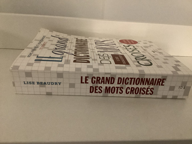 Le grand dictionnaire des mots croisés - (4e éd.) De Lise Beaudr dans Manuels  à Lévis - Image 2