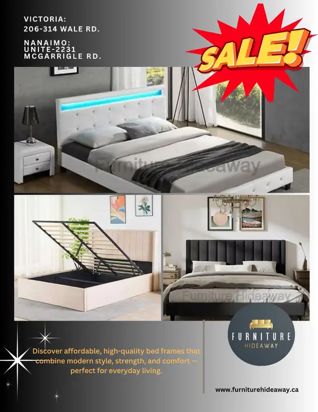  FURNITURE ON SALE — COUCHES, BEDFRAMES, DINING & MORE! in Couches & Futons in Victoria - Image 2