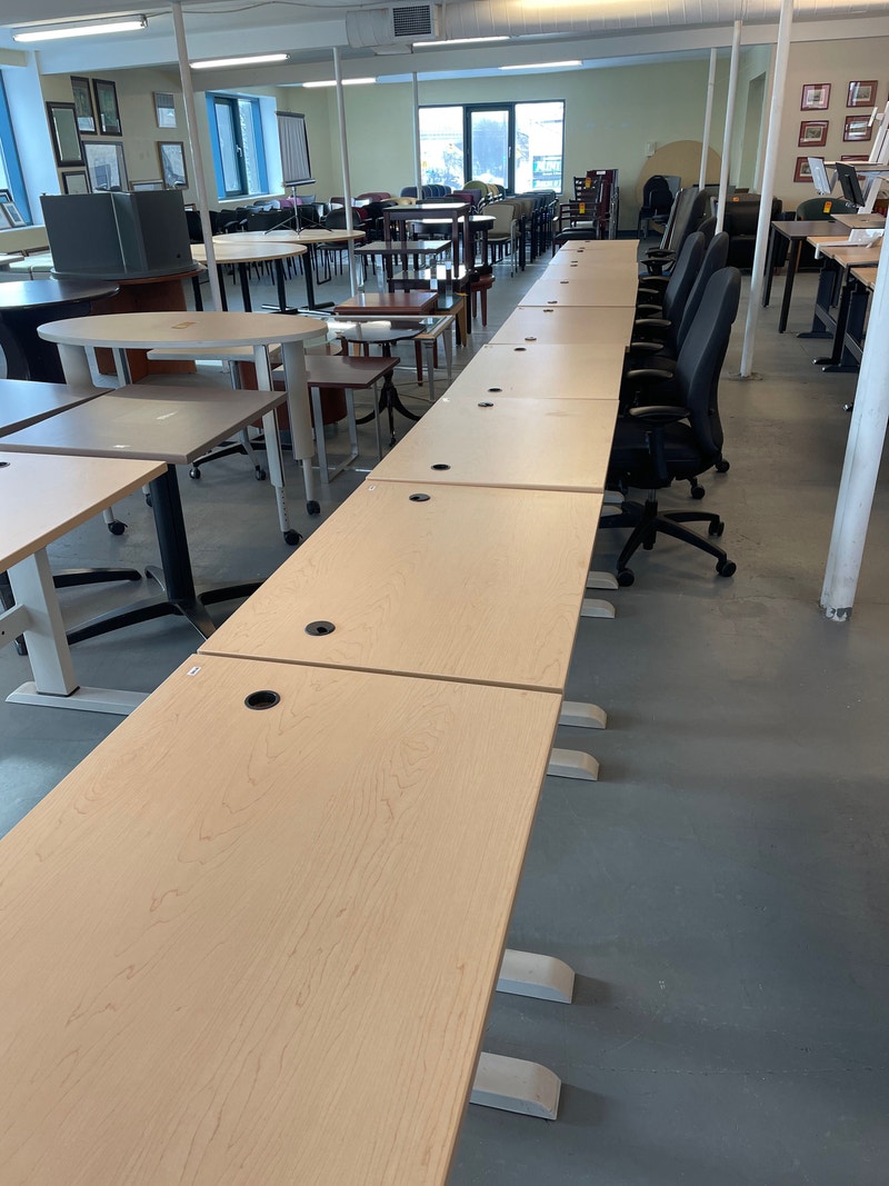 Metal frame small used desks! Desks Ottawa Kijiji