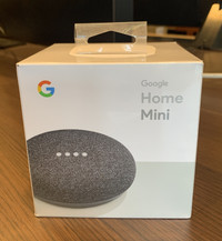 Google Home Mini Smart Speakers - Charcoal - (NIB) - $35