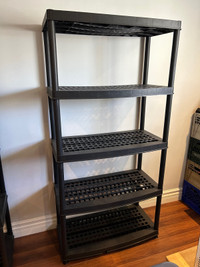 Resin plastic shelves