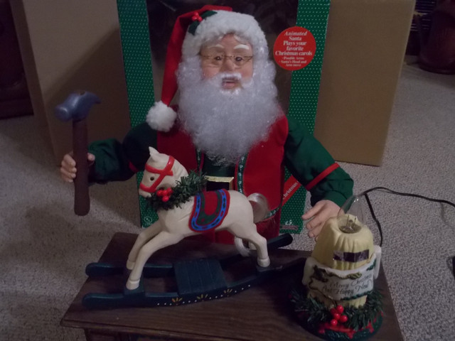 1995 Animated SANTA OLD TOY MAKER-original box-motion & music in Holiday, Event & Seasonal in London - Image 2