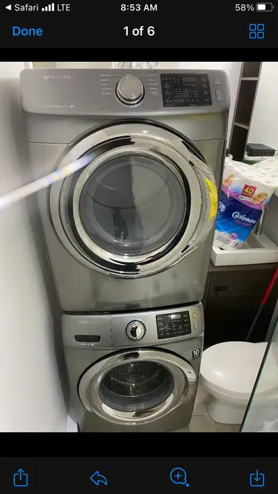 Nous vous proposons ce très beau duo Samsung, laveuse et sécheuse. Vient avec stack and kit. Appelez...