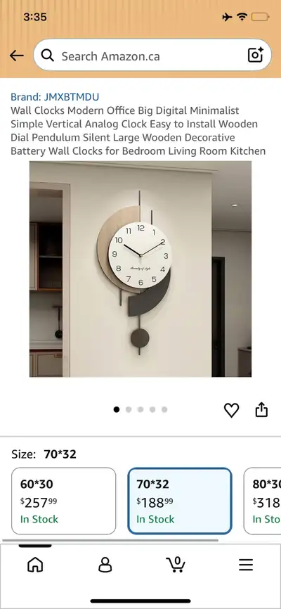  Modern Minimalist Wall Clock, View more